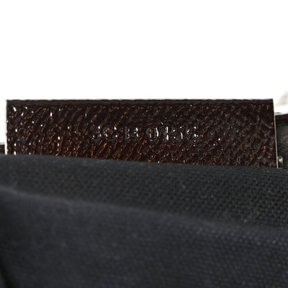 Givenchy Textured Patent Calfskin Small Tri-Color Antigona Black White Brown 7 of 10