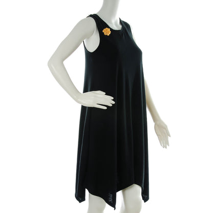 Chanel Tweed Camellia CC Brooch Lapel Pin Yellow 2 of 5