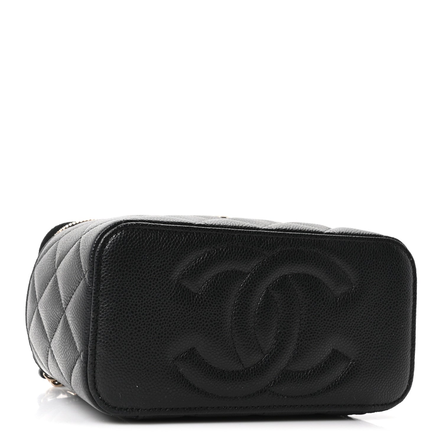 Chanel Caviar Quilted Small Vanity Case With Chain Black 4 of 11
