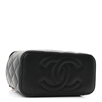 Chanel Caviar Quilted Small Vanity Case With Chain Black 4 of 11