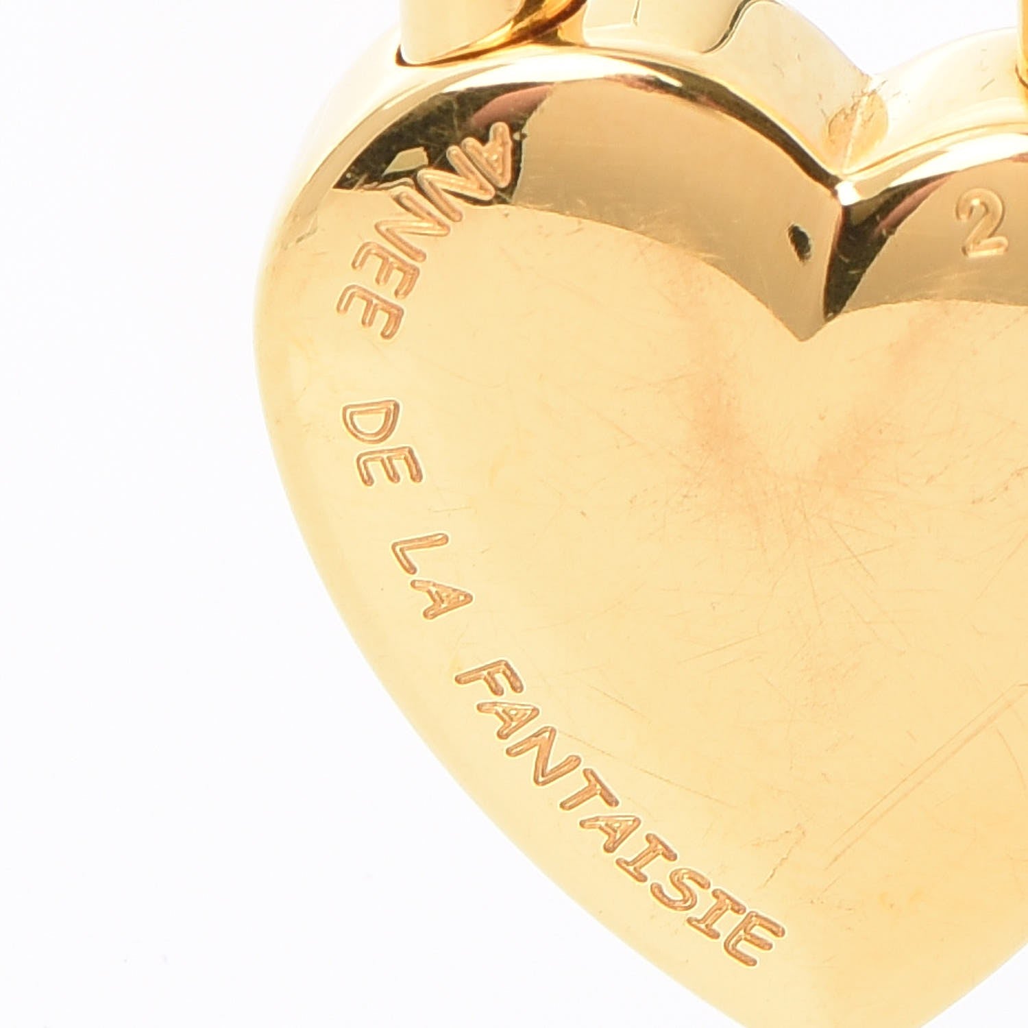Hermes Annee De La Fantaisie Heart Cadena Lock Gold 6 of 7