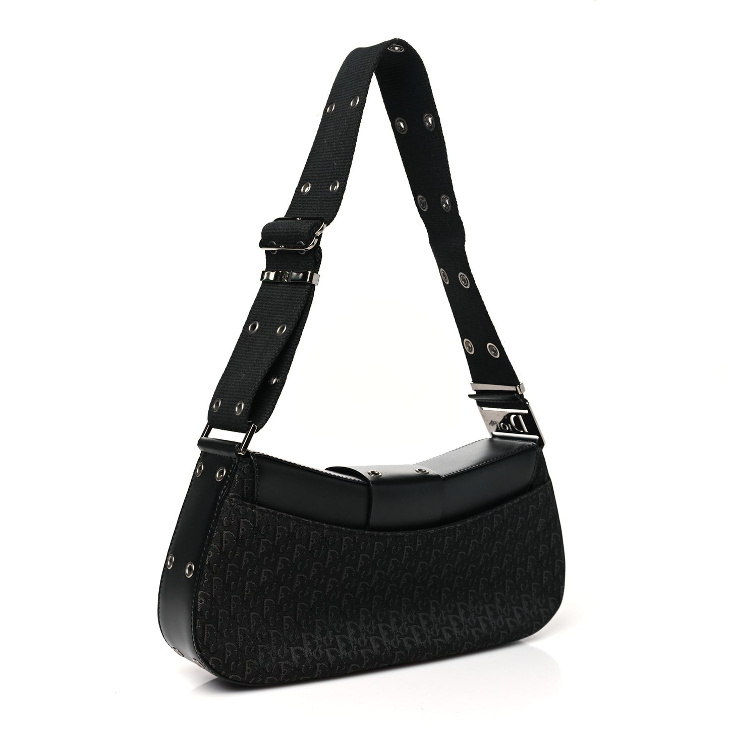 Monogram Calfskin Street Chic Columbus Ave Bag Black