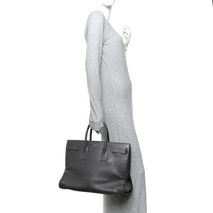 Saint Laurent Calfskin Large Sac de Jour Carryall Grey 2 of 10