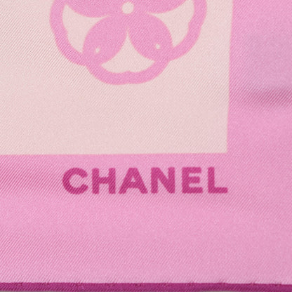 Chanel Silk CC Square Scarf Poudre Rose 3 of 5