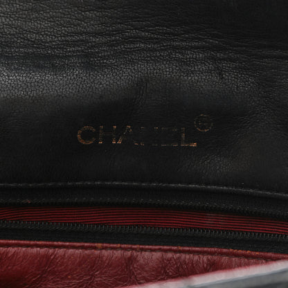 Chanel Lambskin Diamond Stitch Envelope Single Flap Black 6 of 23