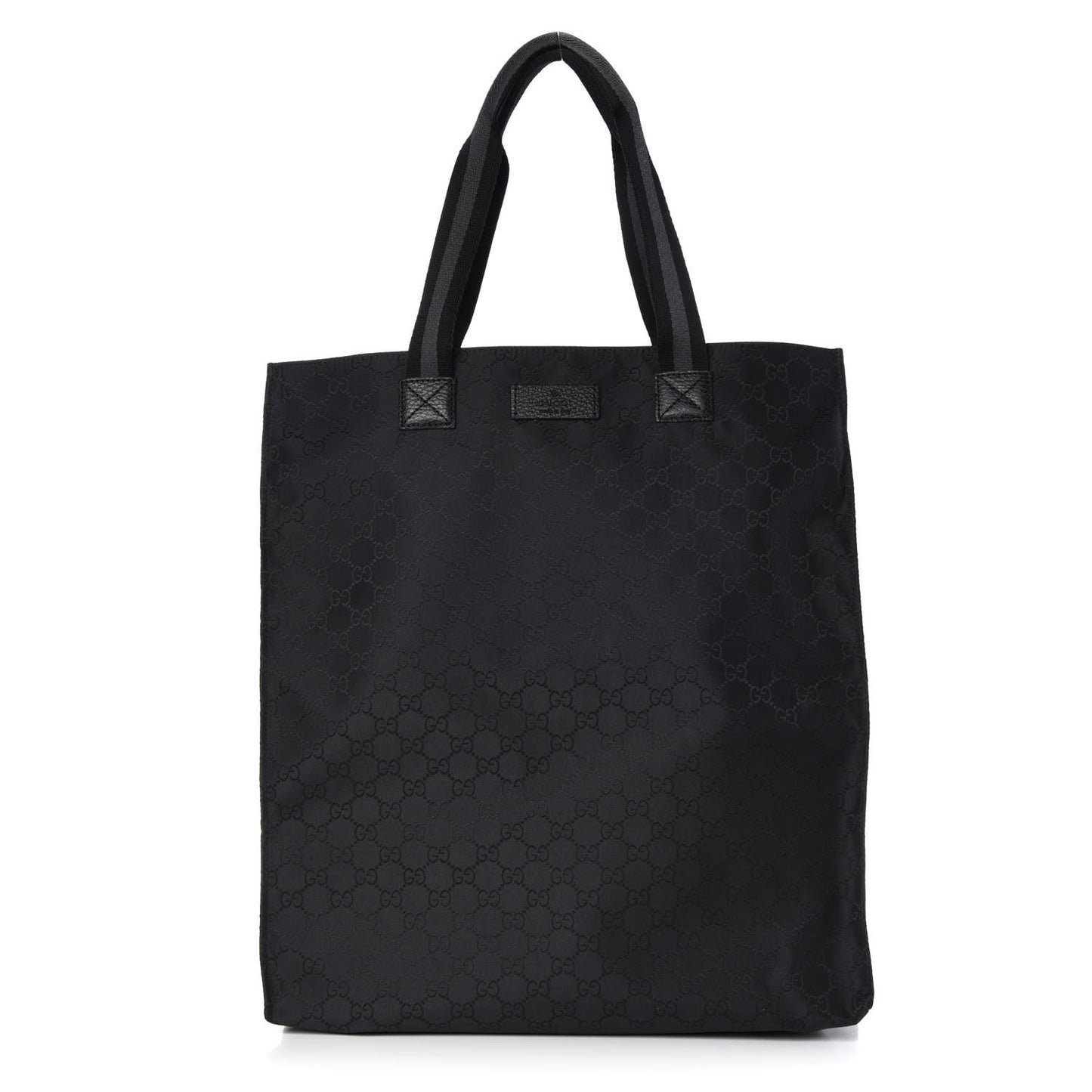 Nylon Monogram Vertical Tote Black