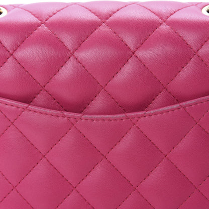 Chanel Lambskin Quilted Mini Square Flap Fuchsia 12 of 14