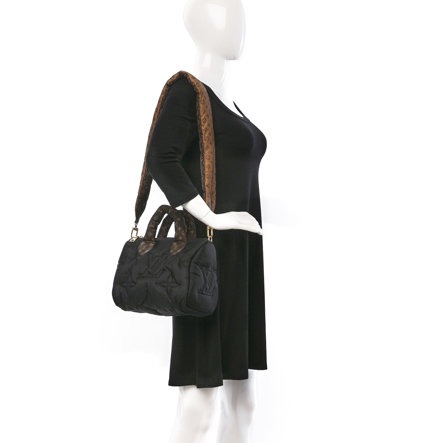 Louis Vuitton Econyl Mini Monogram Pillow Speedy Bandouliere 25 Black 2 of 10