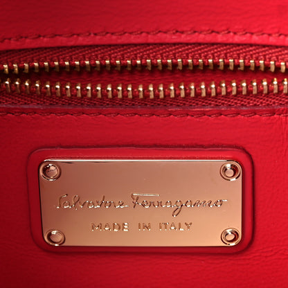 Salvatore Ferragamo Calfskin Anna Shoulder Bag Pamplona 5 of 10