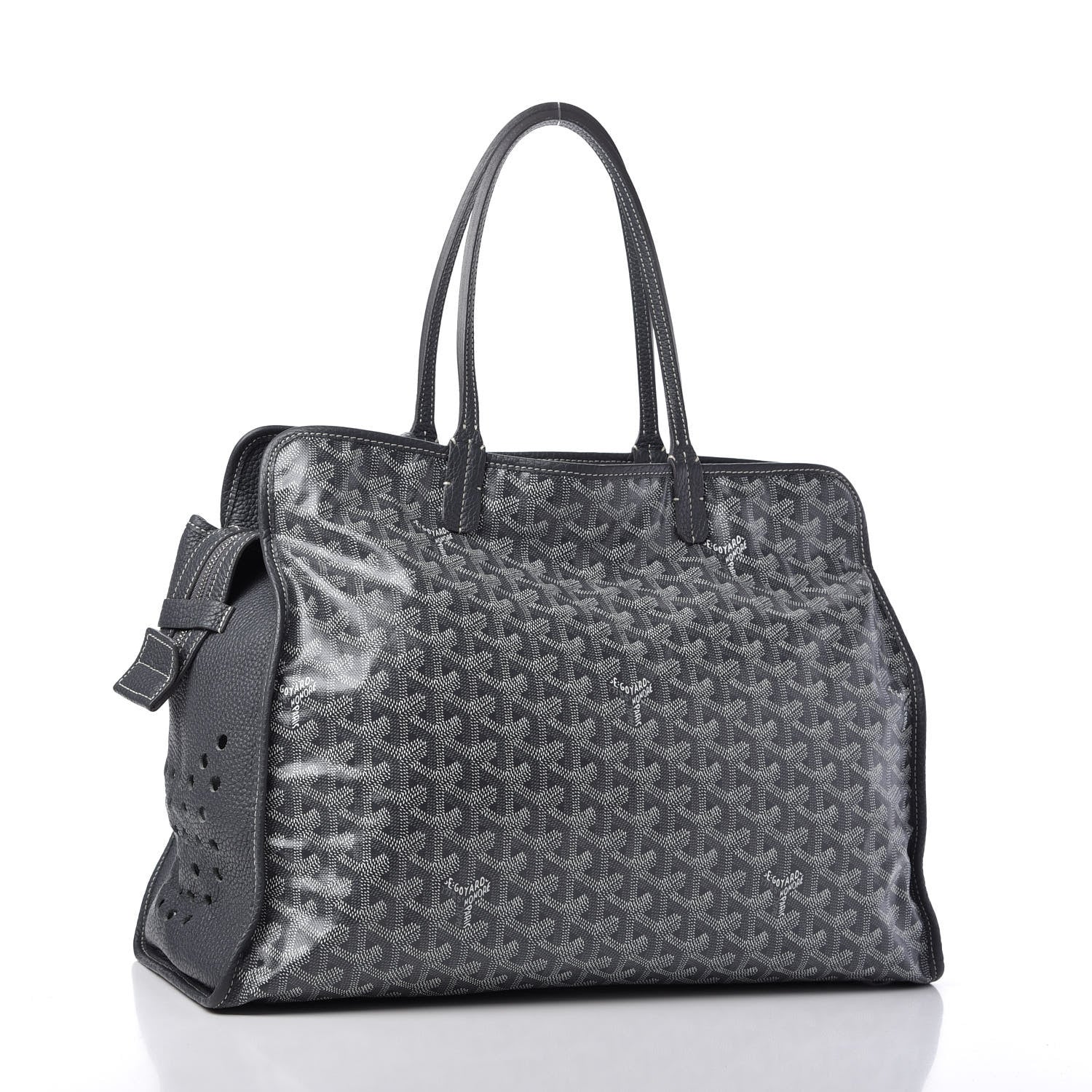 Goyard Goyardine Sac Hardy Pet Carrier PM Grey 3 of 9