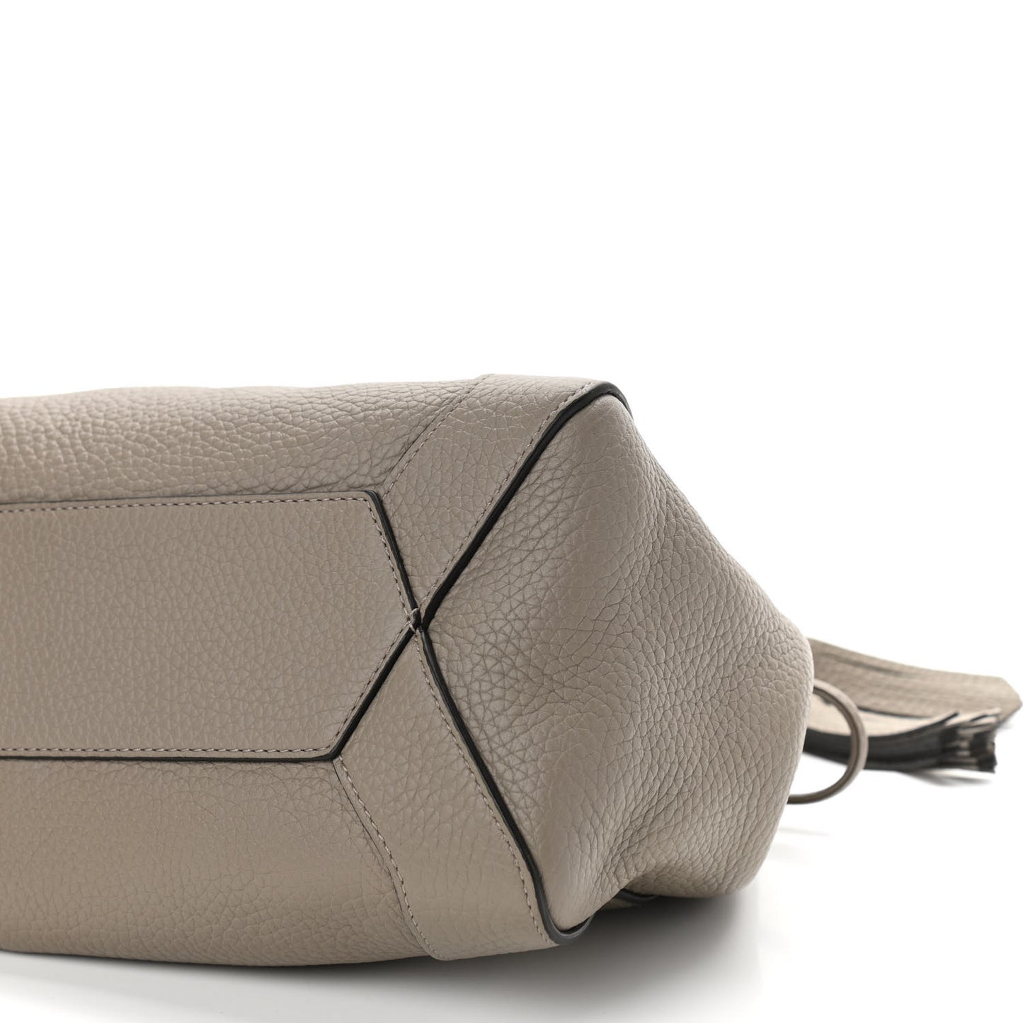 Heavy Grain Calfskin Small Millie Solid Grey
