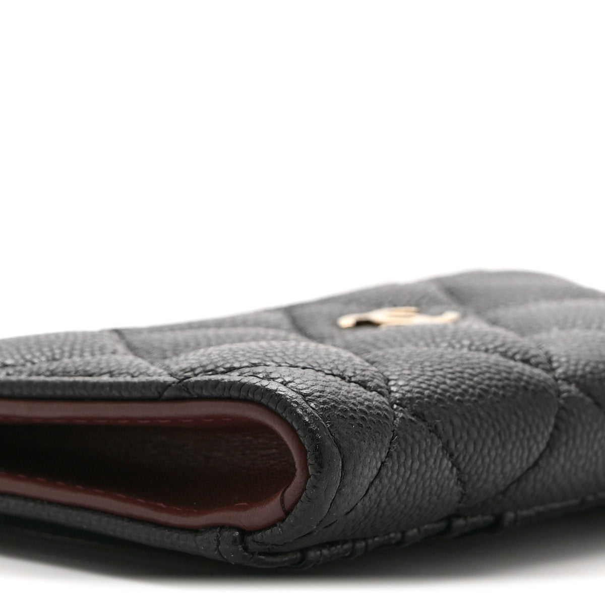 Chanel Caviar Quilted CC Zip Around Card Holder Black 9 of 10