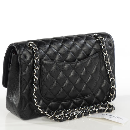Chanel Caviar Quilted Medium Double Flap Black 3 of 8