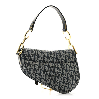 Christian Dior Monogram Saddle Bag Blue 3 of 13