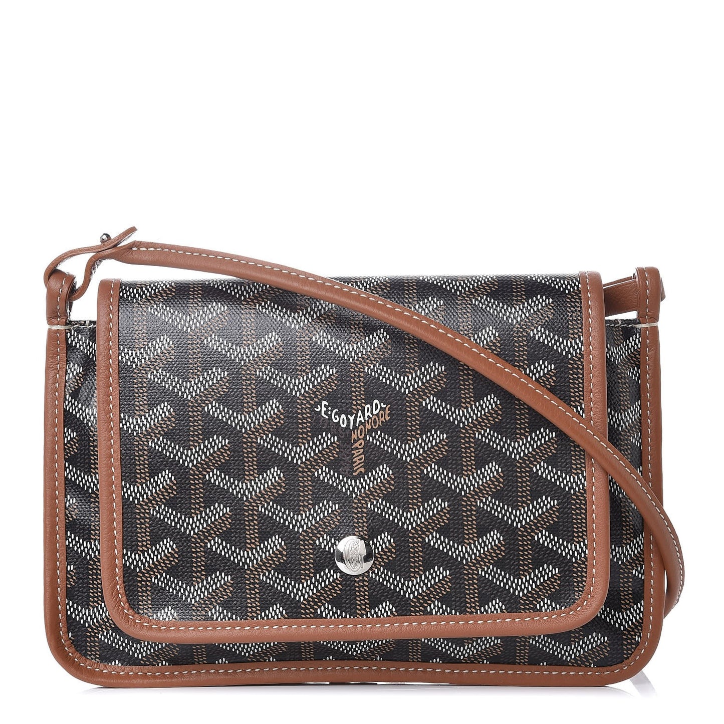 Goyardine Plumet Wallet Clutch Black Gold