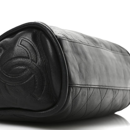 Chanel Lambskin Stitched Medium Ultimate Soft Tote Black 9 of 13