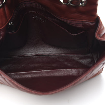 Chanel Lambskin Quilted Jumbo Single Flap Dark Red 5 of 13
