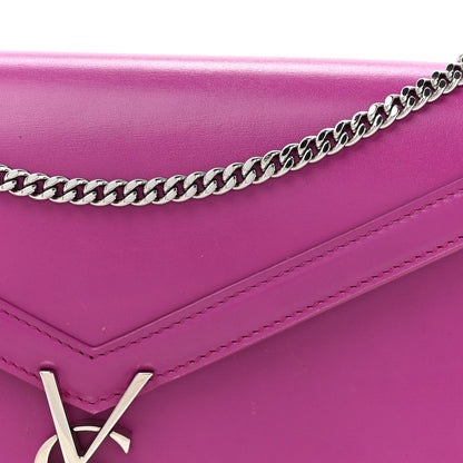 Saint Laurent Smooth Calfskin Monogram Cassandra Clasp Bag Electric Fuchsia 9 of 16