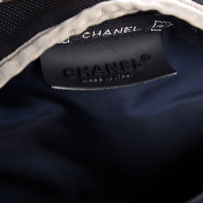 Chanel Nylon Mesh Sport Belt Bag Navy White 6 of 9