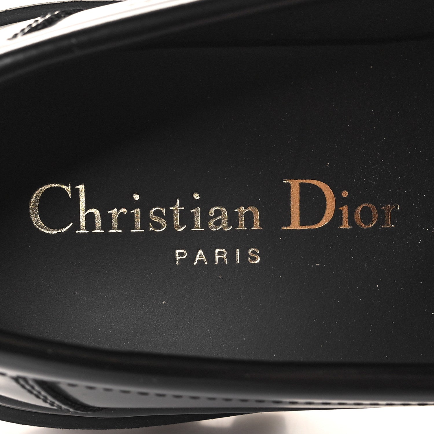 Christian Dior Brushed Calfskin Dior Code Lug Sole 15mm Loafers 36 Black 8 of 8