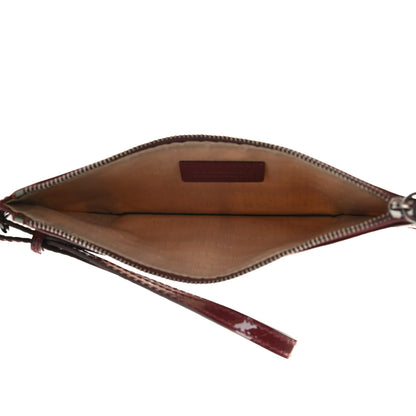 Burberry Nova Check Heart Wristlet Berry Red 5 of 10