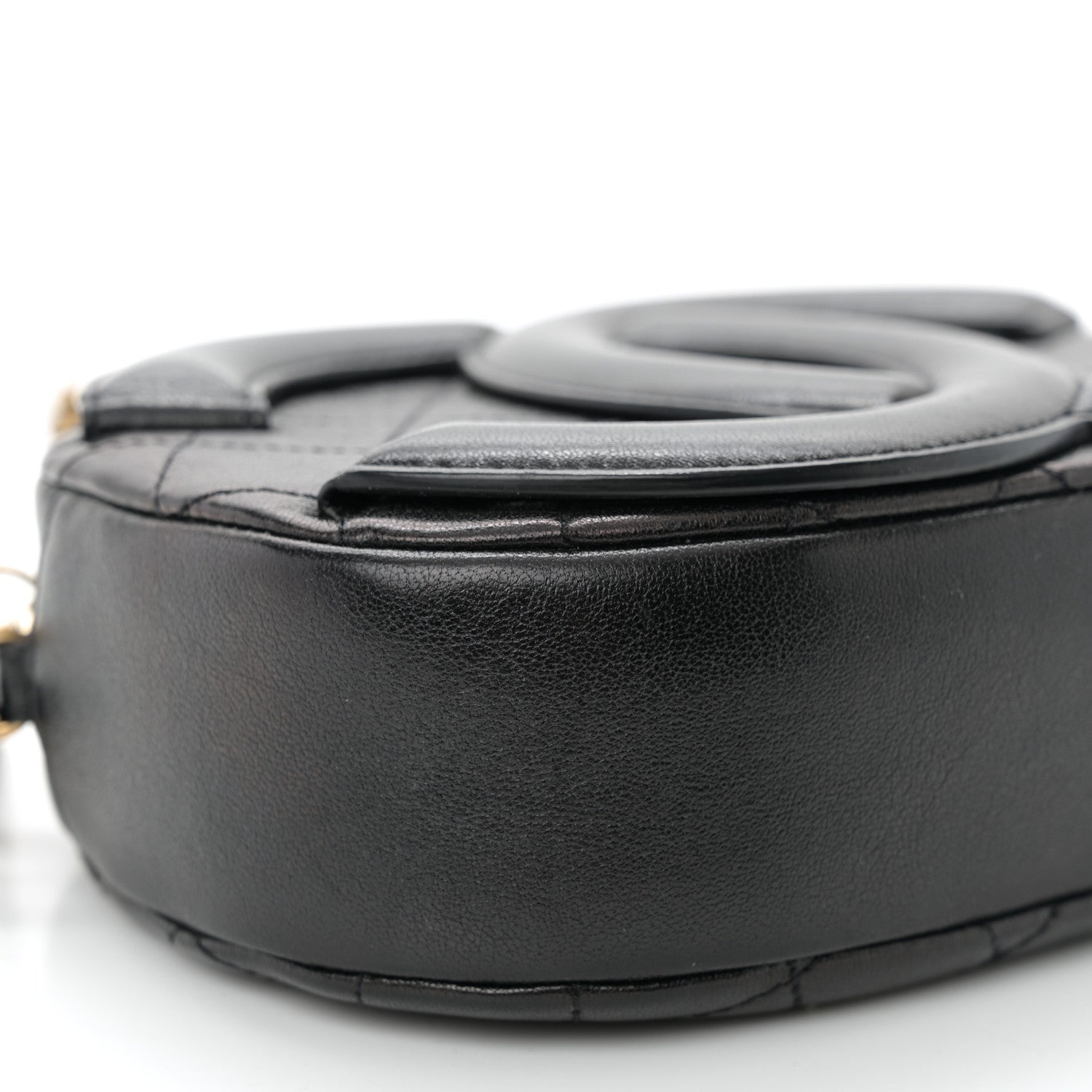 Chanel Lambskin Quilted Coco Midnight Camera Case Black 9 of 10