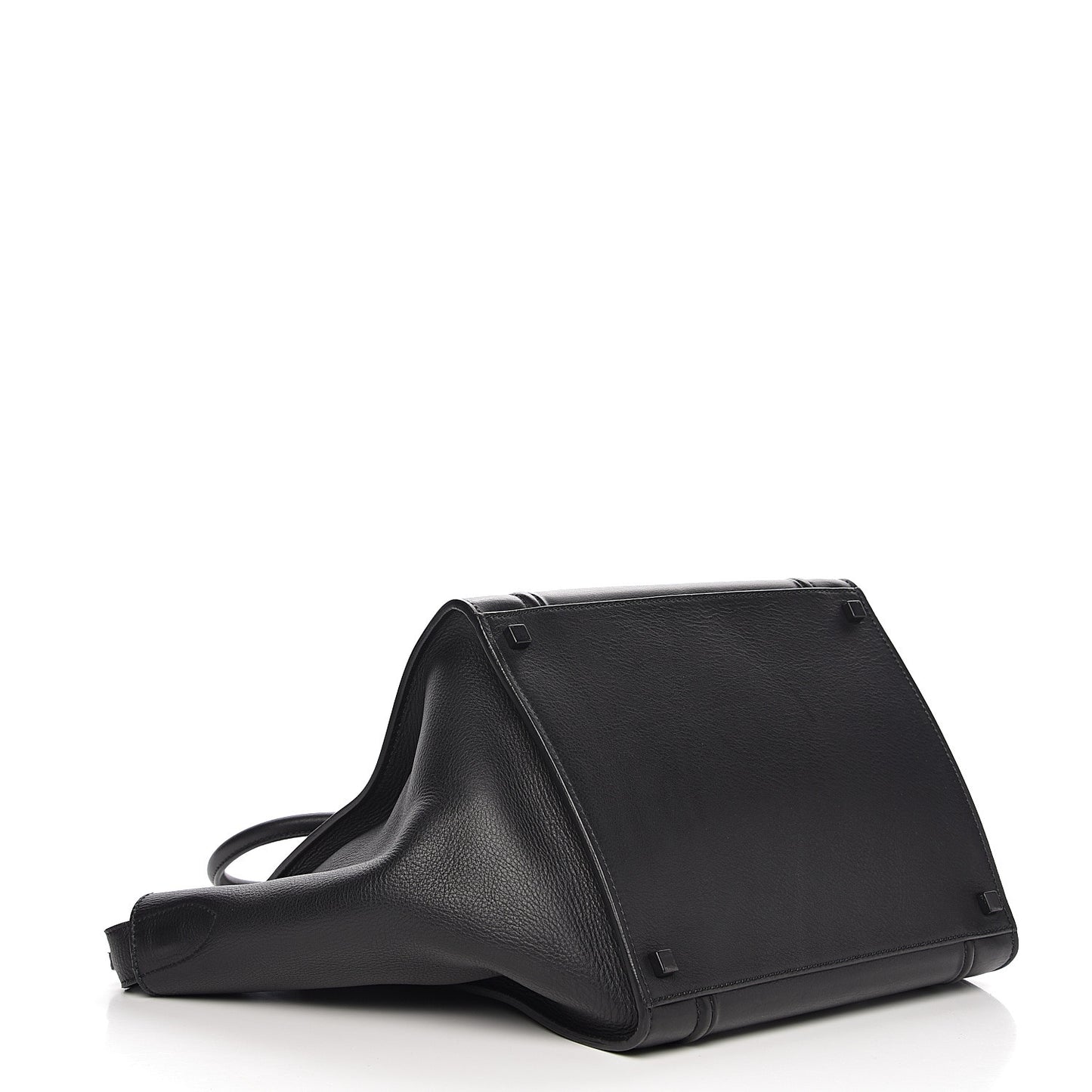 Supple Calfskin Medium Phantom Luggage Black
