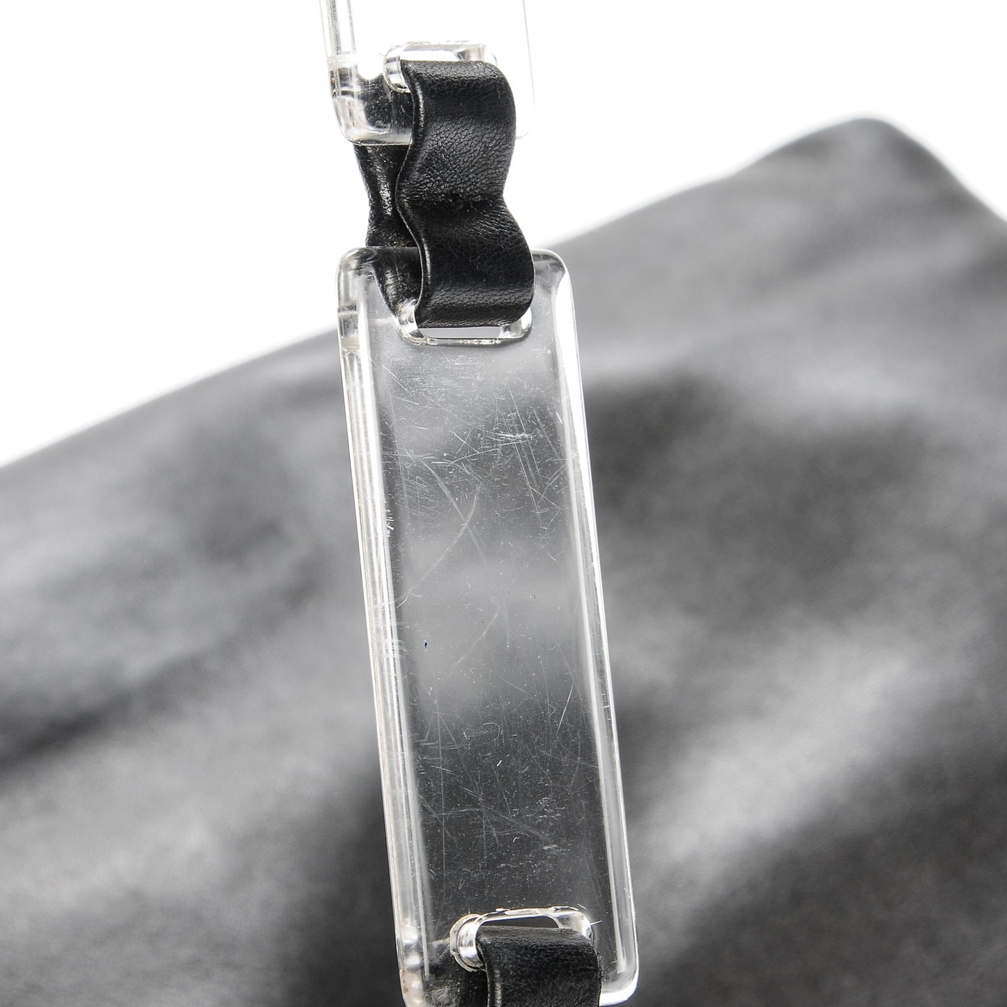 Soft Calf Lucite Hobo Nero Black