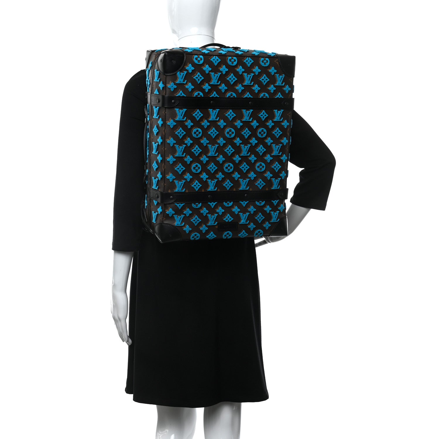 Louis Vuitton Monogram Tuffetage Soft Trunk Backpack PM Turquoise 2 of 13