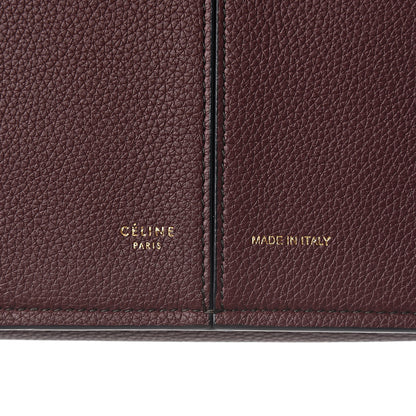 Celine Baby Grained Calfskin Small Tri-Fold Bag Burgundy 5 of 8