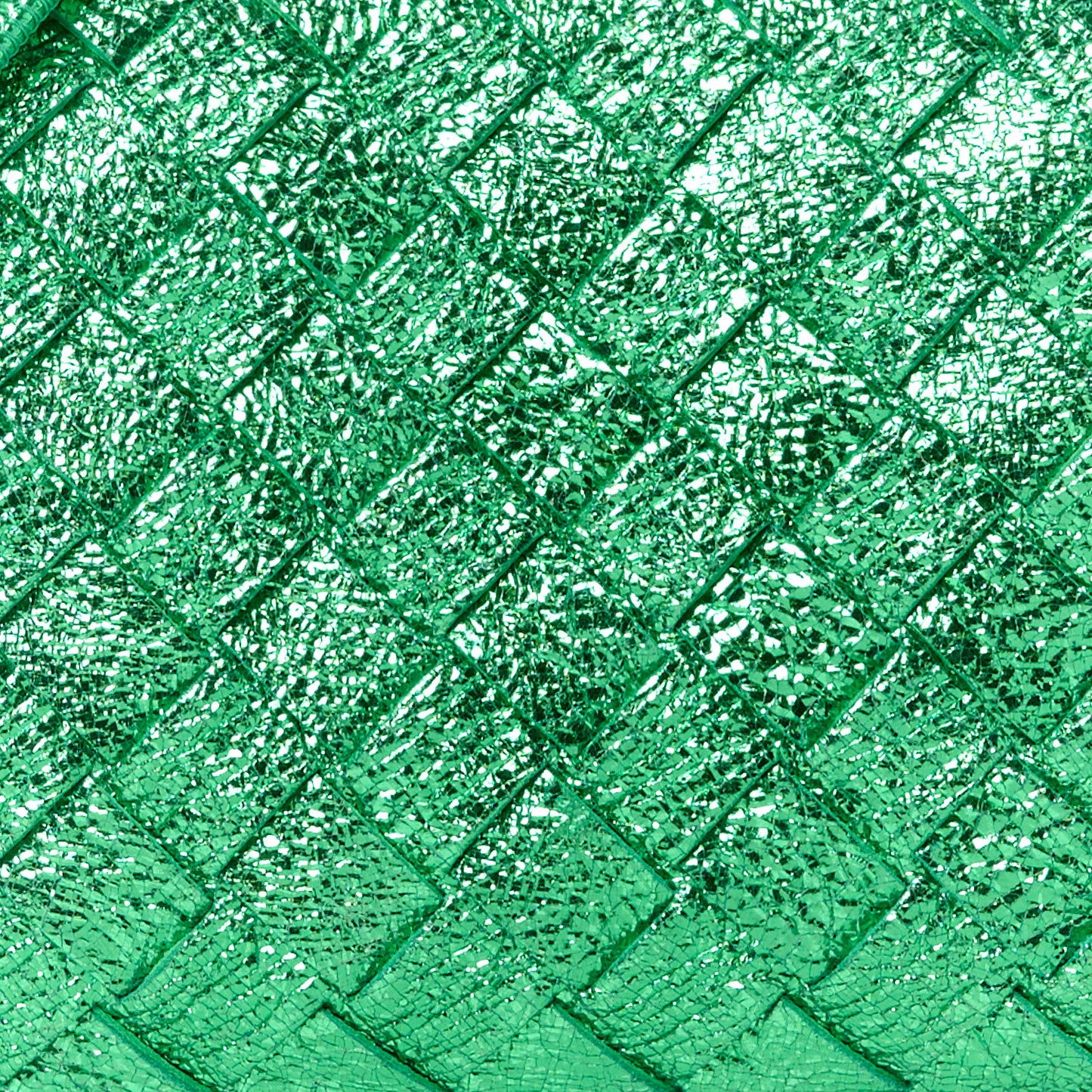 Metallic Calfskin Intrecciato Mini Loop Camera Bag Parakeet