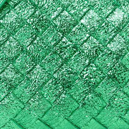 Bottega Veneta Metallic Calfskin Intrecciato Mini Loop Camera Bag Parakeet 7 of 10