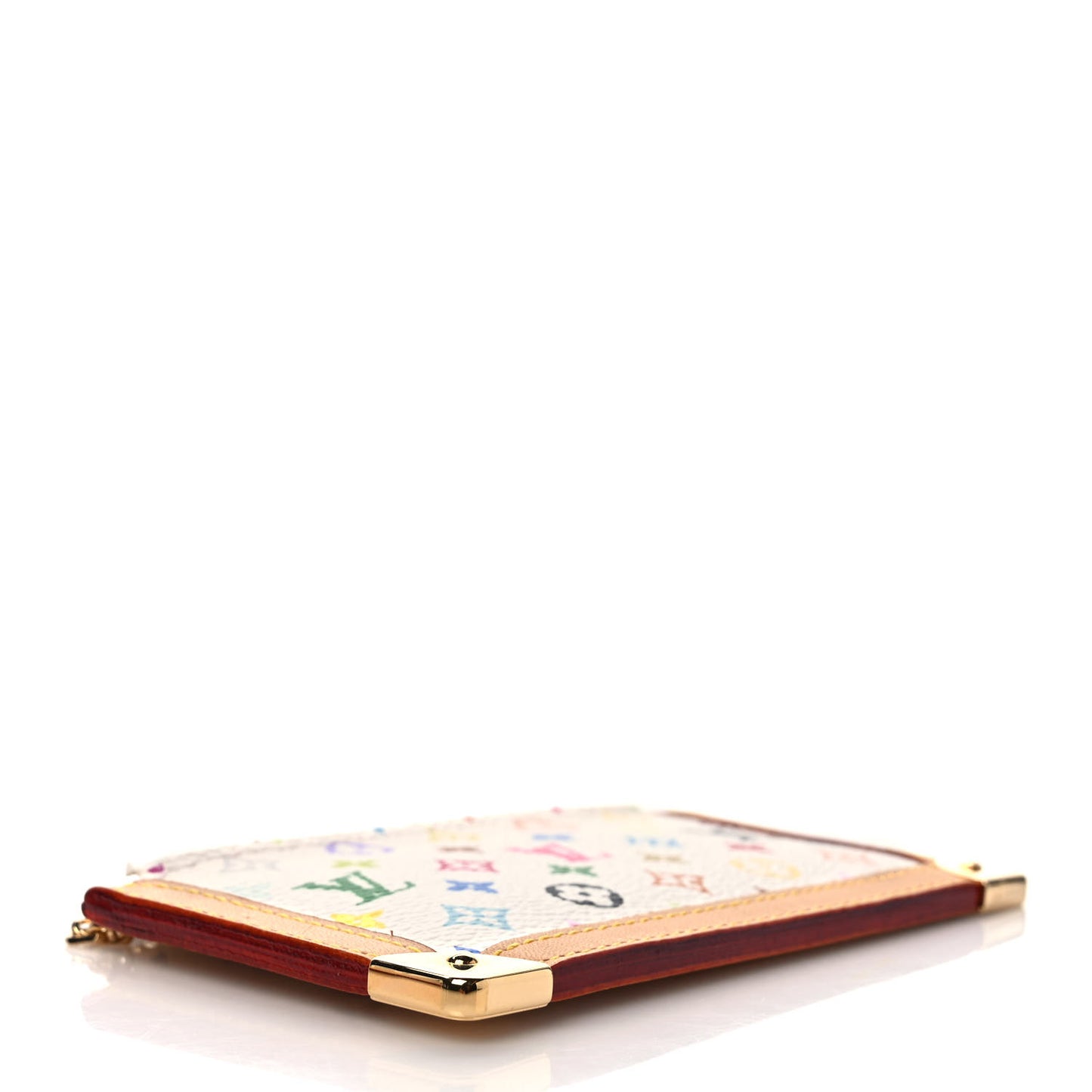 Monogram Multicolor Key Pouch White