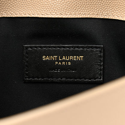 Saint Laurent Grain De Poudre Uptown Pouch Dark Beige 6 of 8
