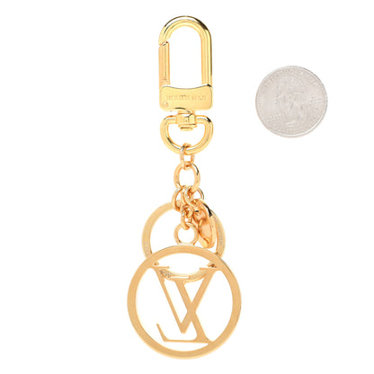 Louis Vuitton LV Circle Bag Charm Key Holder Gold 2 of 5