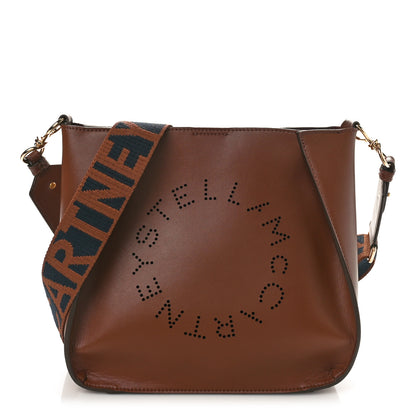 Stella McCartney Eco Alter Nappa Perforated Logo Mini Crossbody Cinnamon 1 of 8