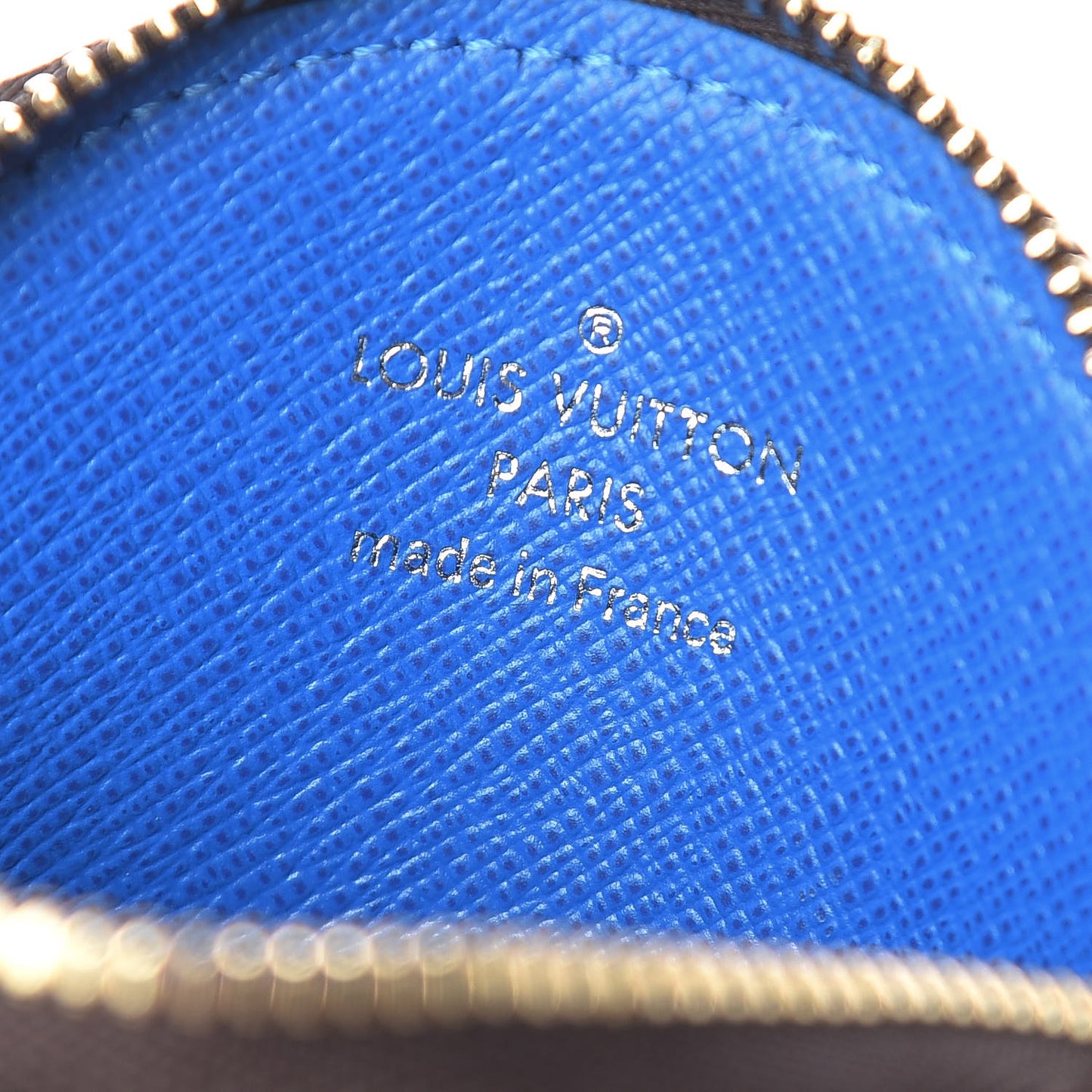 Monogram 2019 Christmas Animation Round Coin Purse Blue