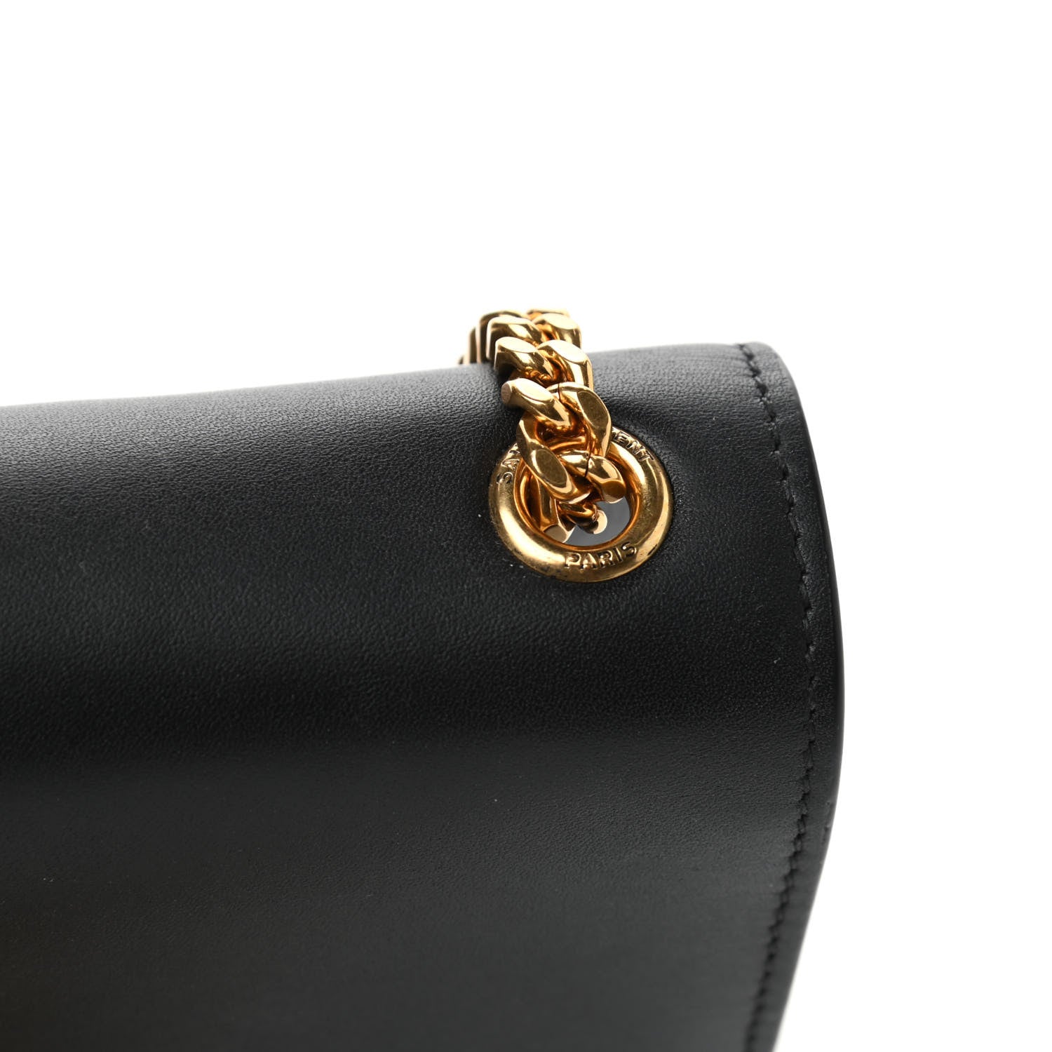 Saint Laurent Calfskin Small Classic Monogram Kate Tassel Satchel Black 5 of 5