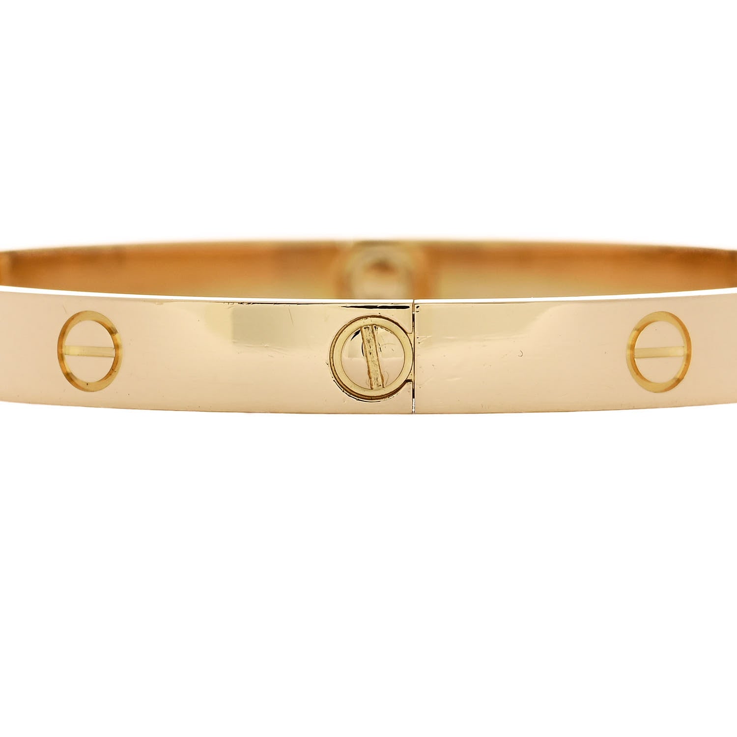 Cartier 18K Yellow Gold LOVE Bracelet 19 5 of 9