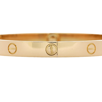 Cartier 18K Yellow Gold LOVE Bracelet 19 5 of 9