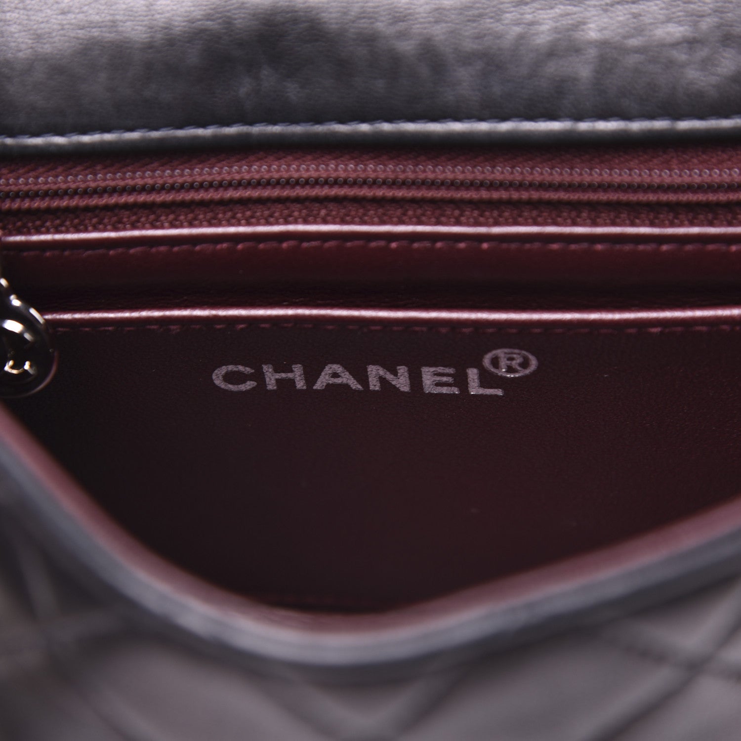 Chanel Lambskin Quilted Mini Square Flap Black 10 of 17