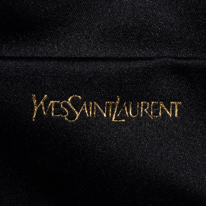 Saint Laurent Textured Patent Monogram Large Belle De Jour Clutch Black 6 of 8