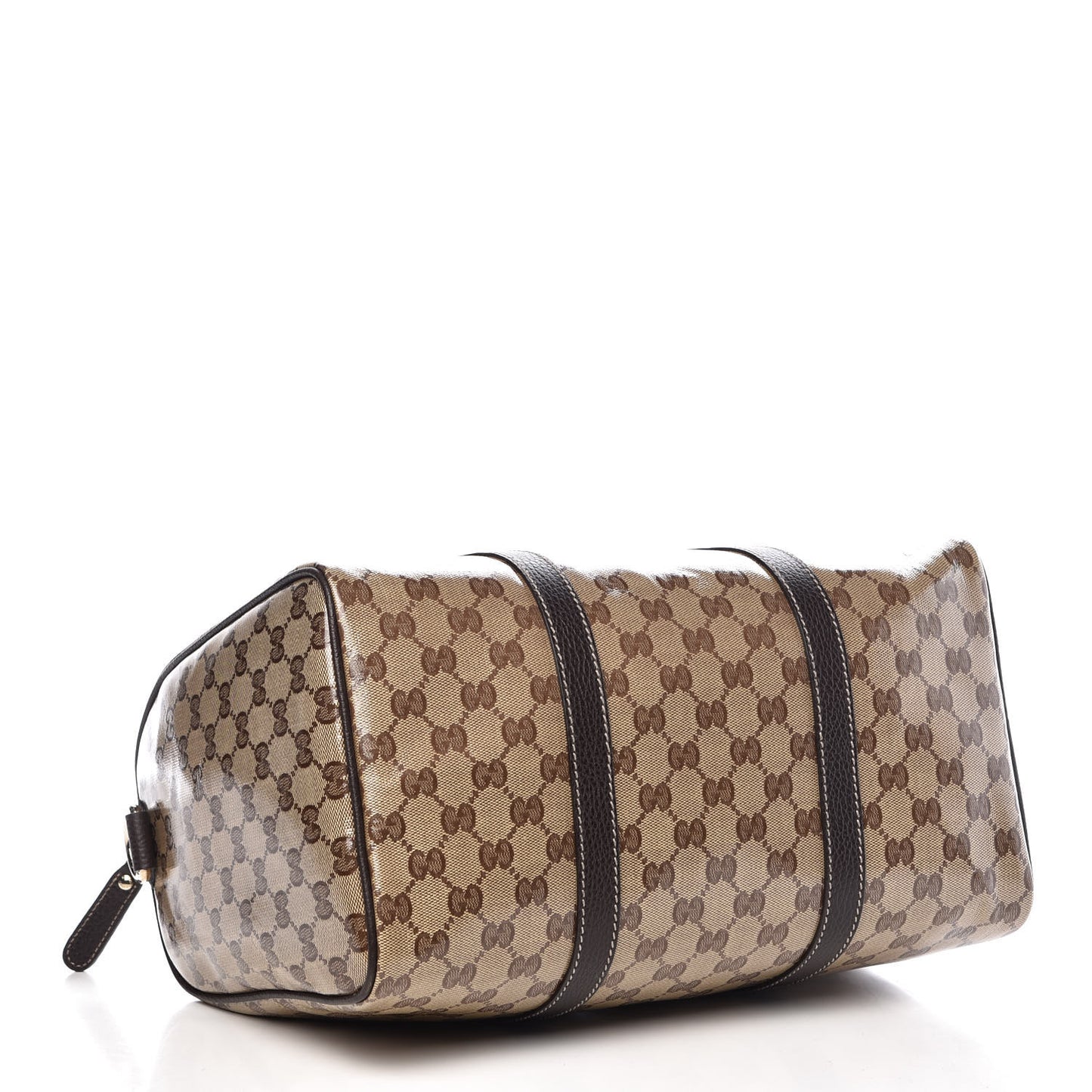 Crystal Monogram Medium Joy Boston Dark Brown