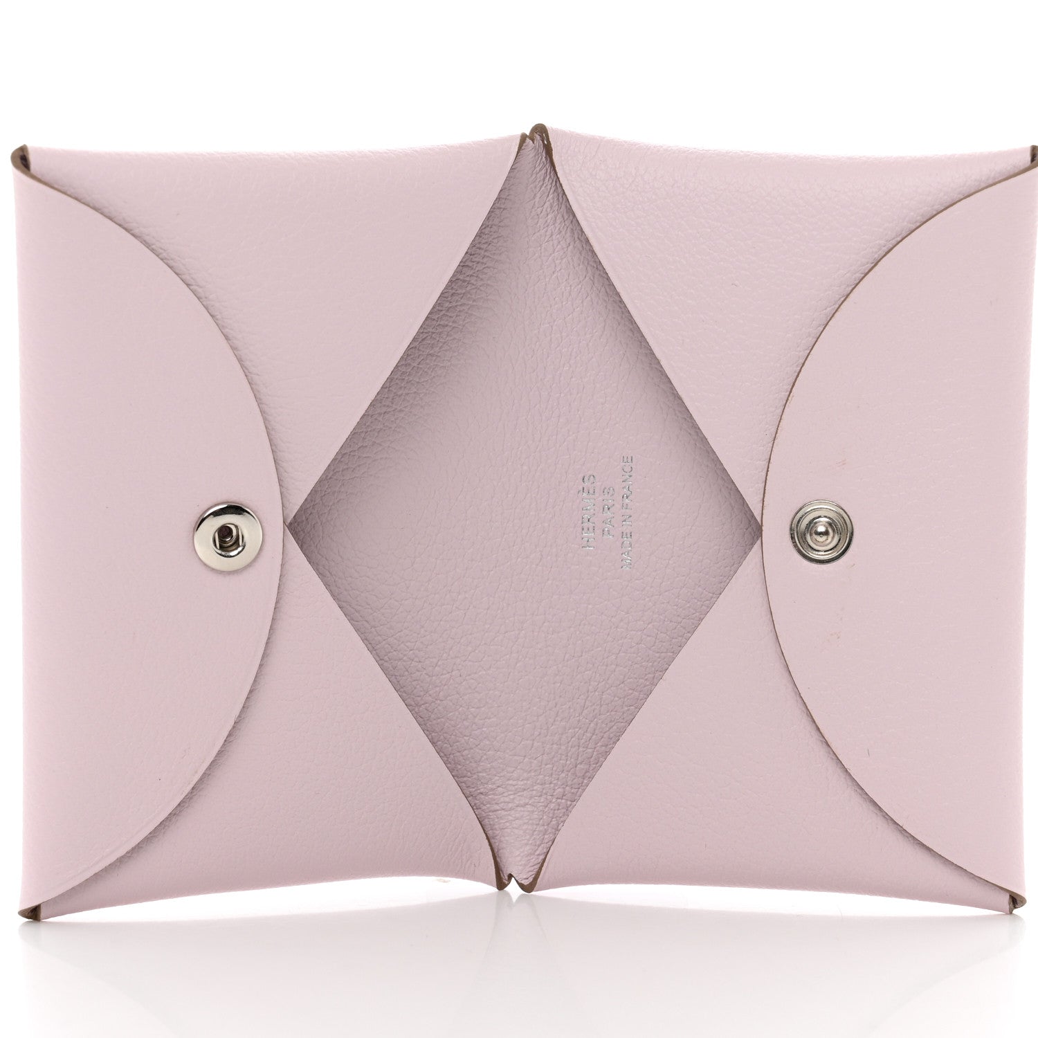 Hermes Evercolor Calvi Card Case Mauve Pale 5 of 8