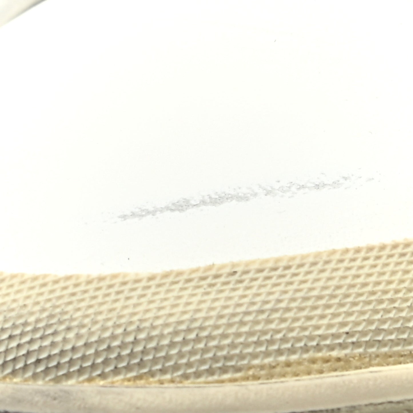 Calfskin Distressed SL/37M High Top Sneakers 36.5 White