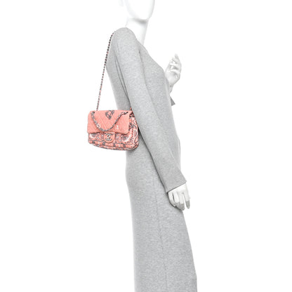 Chanel Cotton Quilted Small Bandana Single Flap Pink 2 of 10