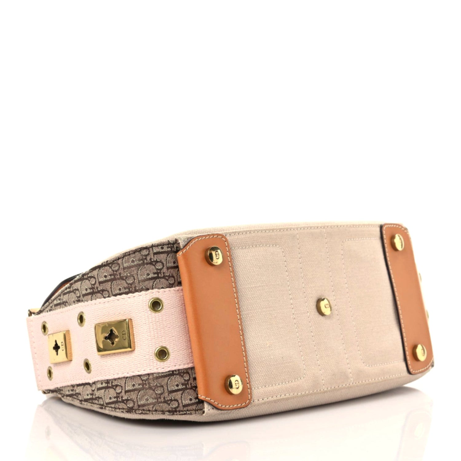 Christian Dior Canvas Calfskin Street Chic Shoulder Bag Pink 5 of 24