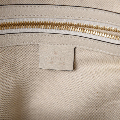 Gucci GG Supreme Monogram Flora Web Small Ophidia Day Backpack White 7 of 9