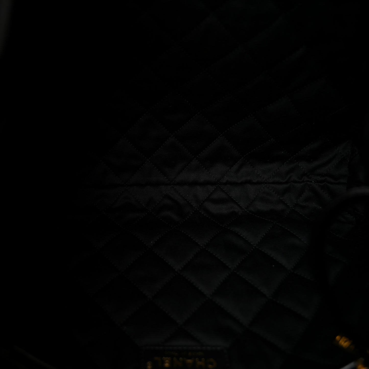 Shiny Calfskin Quilted Small Chanel 22 Black