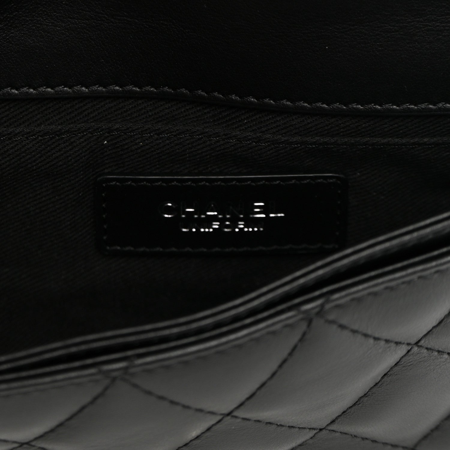 Chanel Calfskin Quilted CC Uniform Flap Belt Bag Black 5 of 9